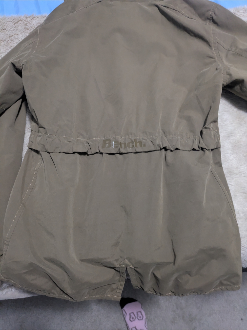 Bench Olive Green Drawstring Hooded Jacket - Picture 6 of 6